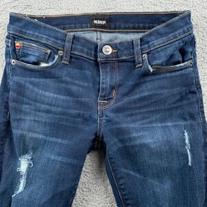 Hudson Krista Jeans Womens Size 26 Blue Super Skinny Distressed Stretch Denim